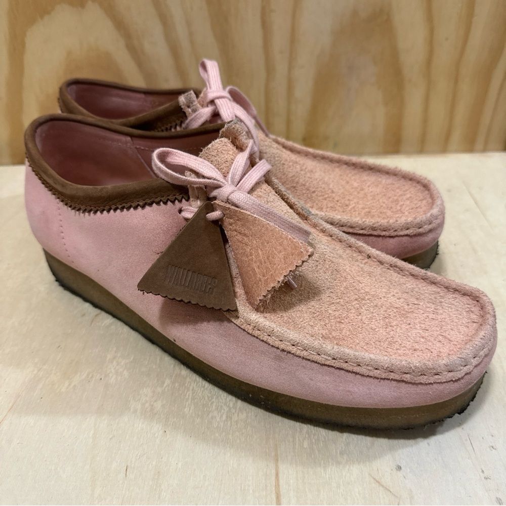 Clarks Originals Wallabee Men's Pink Combi Suede 26171990 Size 13